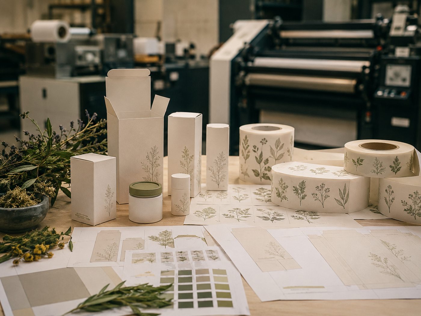 Archa Packaging, and the chain from herb to carton is all of it ours